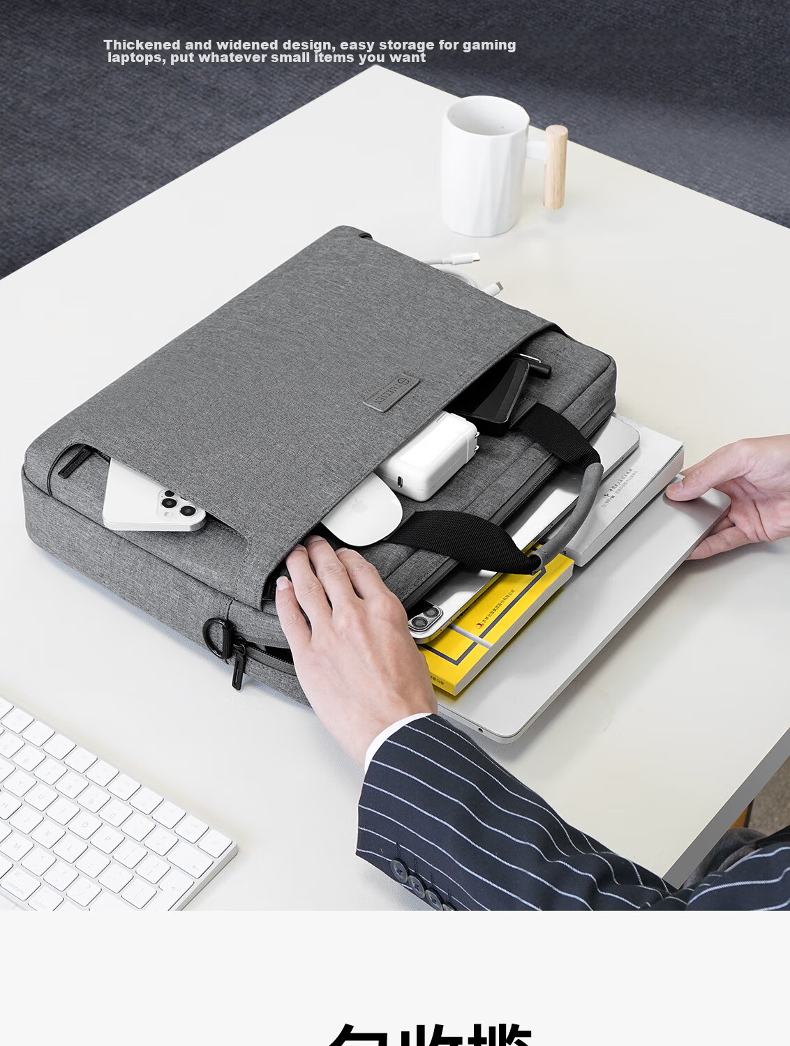 Taikesen Laptop Backpack Suitable for Apple MacBook 14-Inch, Huawei, Lenovo, Commute Business, Men And Wome 5