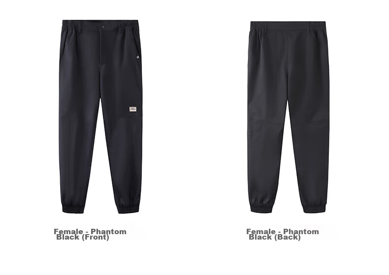 CAMEL Men's Sports Casual Pants, Water-Repellent Woven Jogger Sweatpants, J13CAVLR060, Phantom Black, XL 39