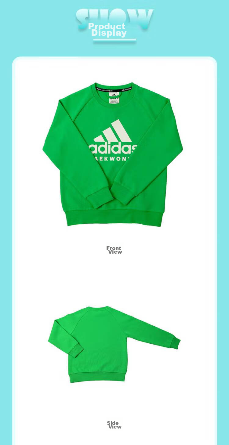 Adidas Children's Wear, Autumn And Winter Inner Layer Sweatshirt Pullover, Long-Sleeve Top ADICLTL19K, Pink/white, Size 128 15