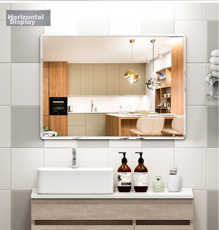 Anerya Bathroom Mirror, Wall-Mounted Self-Adhesive Mirror without Drilling, Full-Length Mirror for Home And Dormitory Use, Makeup Mirror, 40*60 Cm 11