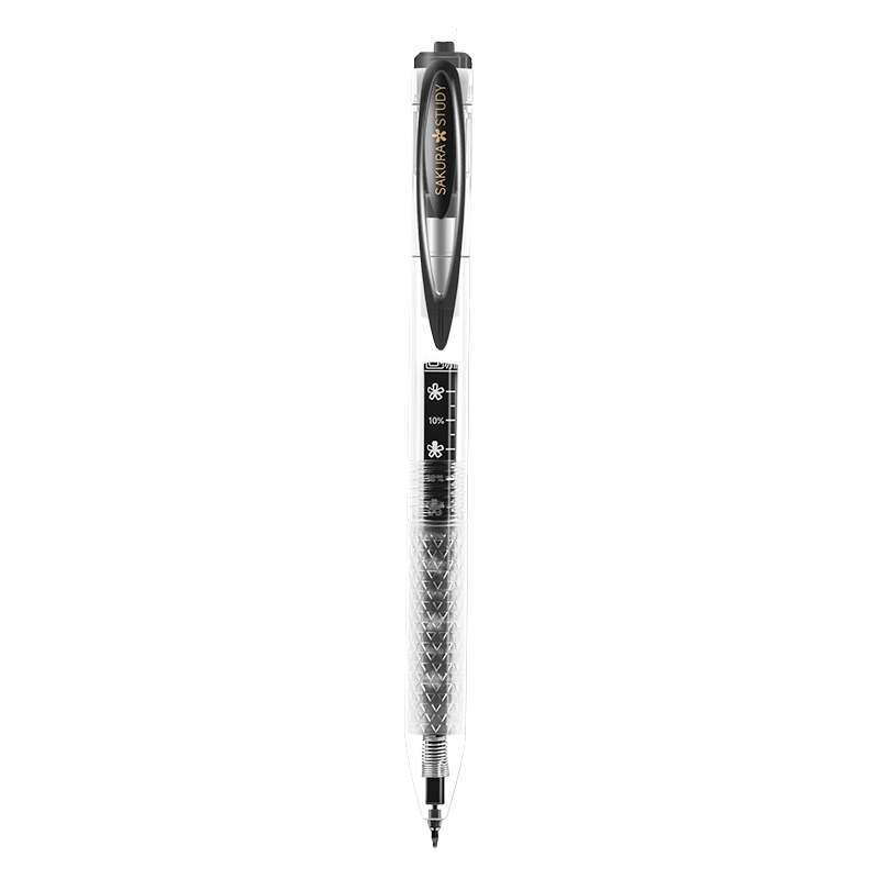 CHENQI STATIONERY Scholar's Smooth Writing Pen for Exam Practice, 0.5mm Quick-Drying Retractable Gel Pen, Black Stylish ST Tip, for Students' Homework And Exams, Signature Pen, Water-Based Pen JG-79/blue