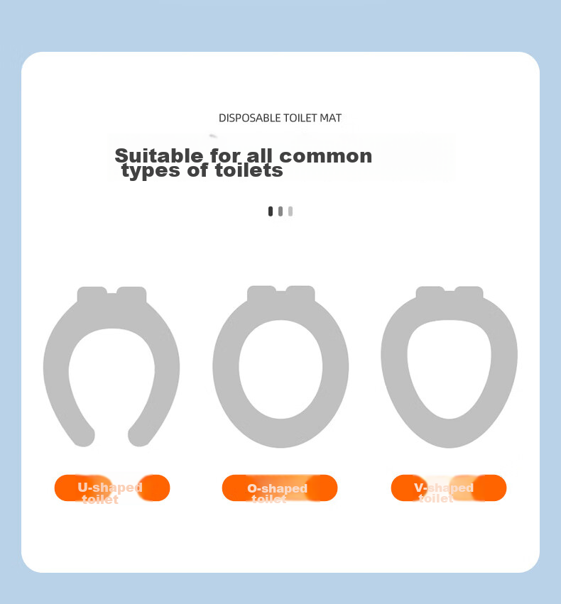 Grace Disposable Toilet Seat Covers, Waterproof, Individually Wrapped, PE Material, 30 Pieces 3