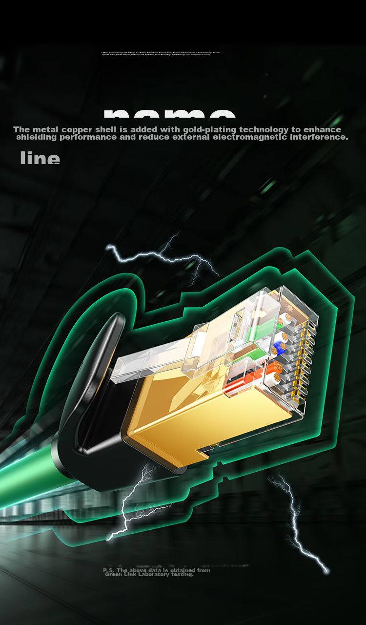 UGREEN Cat7 Ethernet Cable, 10 Gigabit Network Connection Cable, Category 7 Broadband Computer Gaming Competition 8-Core Shielded Monitoring Pure Copper Twisted Pair Network Patch Cable, 1 Meter 80421 10