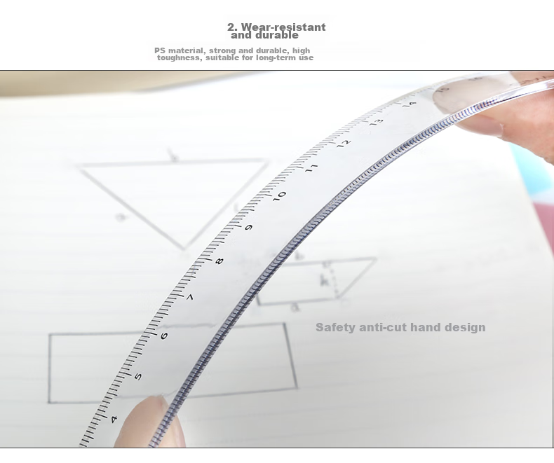 SIMAA Back-to-School 30cm Office Ruler Universal Straight Ruler for Primary and Secondary Students Drawing Ruler 19869 3