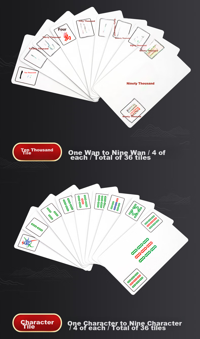 AAA Playing Cards, Mahjong Cards, AAA Playing Cards, Frosted Entertainment Travel Playing Cards, Mahjong Cards, 5 Decks, One Deck with 144 Cards 10