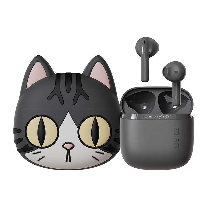EDIFIER Zero Miaomiao Series Limited Edition Gift Box, True Wireless Bluetooth Earphones, Semi In-Ear Headphones, Holiday Birthday Gift Box, Beauty Cat, Graduation Gift