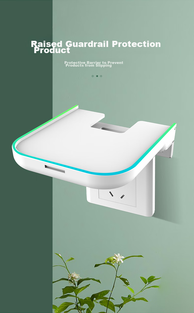 Zhiercheng Socket Panel Storage Rack, Smart Speaker Stand Camera Bracket, No Drilling Required, Can Hide Wires, Suitable for Xiaolai Xiaodu And Other Smart Speakers, Cameras, Ornaments, And More 6