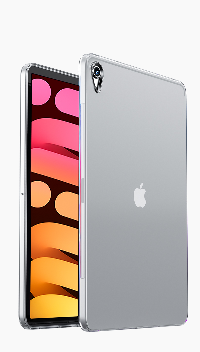 BIAZE IPad 24/21 IPad Mini 7/6 Protective Case with A17 Pro Chip, Apple Tablet 8.3-Inch TPU Slim Transparent Protective Cover PB301 8