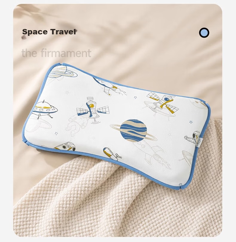 Beitaisi Cloud Pillow, Baby Pillow for 0-1 Year Olds, Sweat-Absorbing Breathable Gauze, Ten-Layer Pleated Fabric, Anti-Colic Pillowcase, Dreamy Floral Patter 34