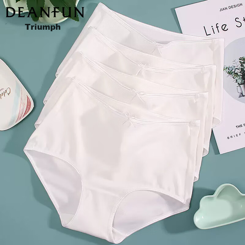 Женские трусы Deanfun, элегантные однотонные, удобные, с высокой эластичностью, 4 шт. в подарочной упаковке, размер XL