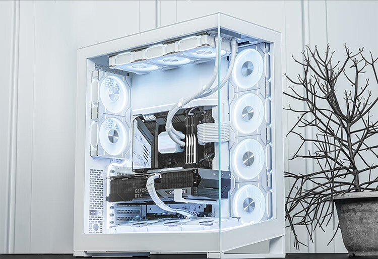 PHANTEKS D30 Building Block Version Anti-Leaf 12cm Case Water Cooling Radiator ARGB Temperature Control Fan (30mm Thick, 7 Blades High Air Pressure, Wireless Cable Connection, Single Package, Black) 21