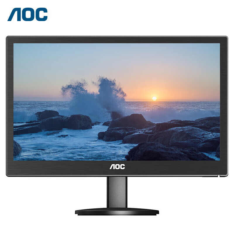 AOC E1670SWUE 15.6-inch Wall-Mountable LED Backlit Energy-Saving Business Office Monitor Black Corporate Use