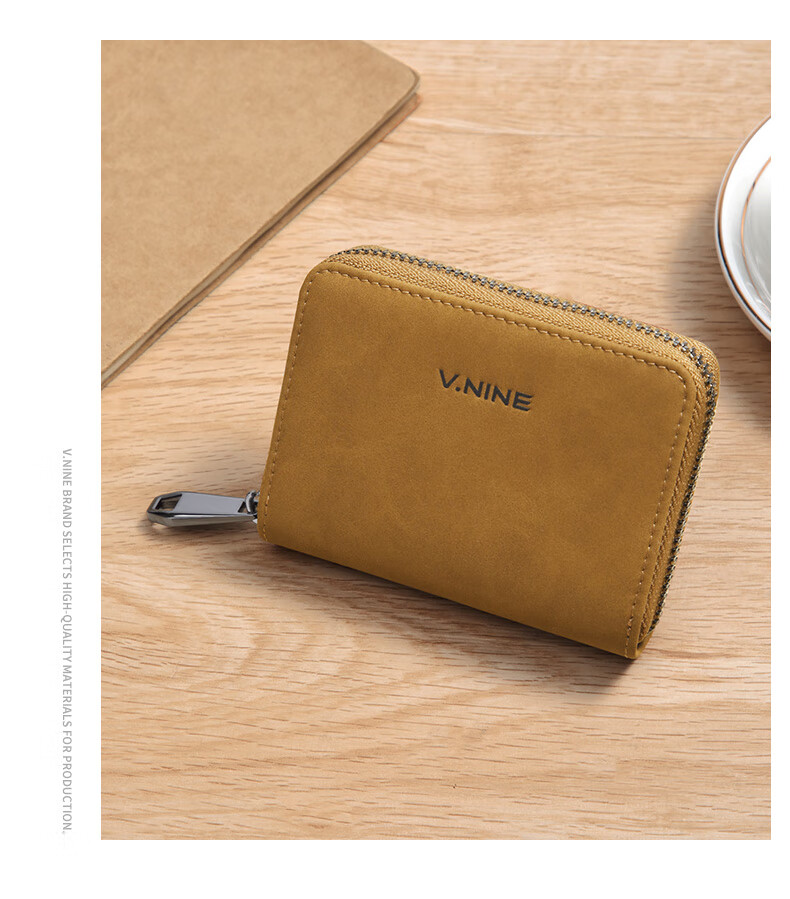 V.NINE Card Holder for Men with Multiple Card Slots, Bank Card Holder, ID Holder, Horizontal Coin Purse, Men's Valentine's Day Gift Box Set 20