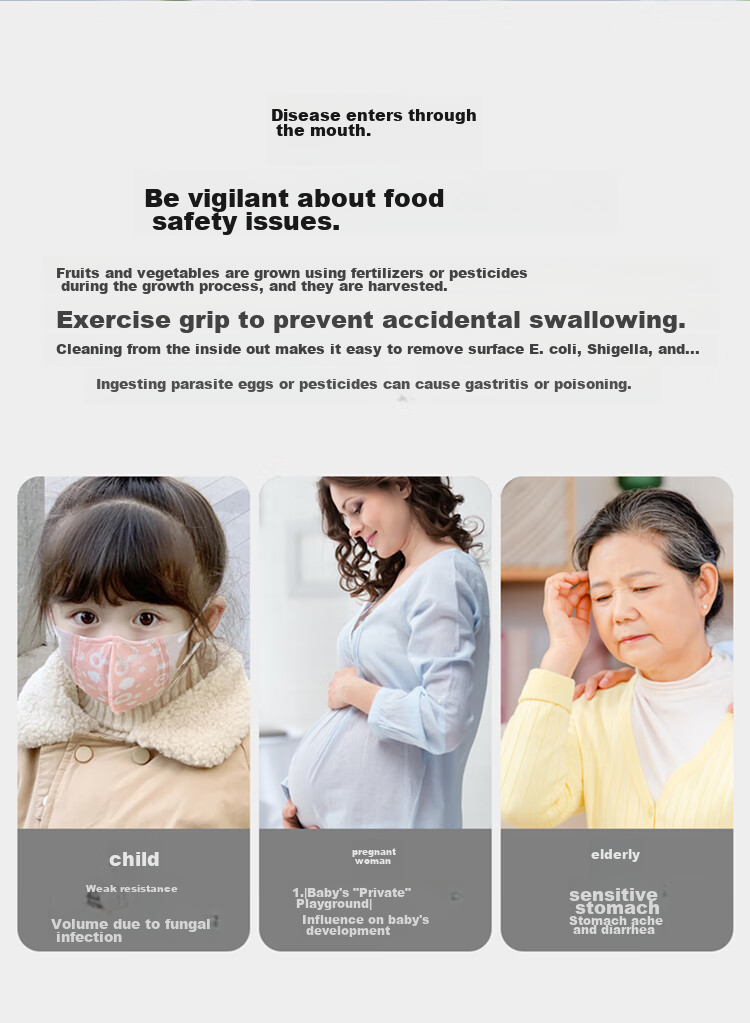GUGE [Meat And Vegetable Separation Washing] German Wireless Fruit And Vegetable Purification Cleaning Machine, Fruit Cleaner, Vegetable Purifier, Food Purifier, Vegetable Washer, Fruit And Vegetable Cleaning Device, Titanium Fruit And Vegetable Machine 4