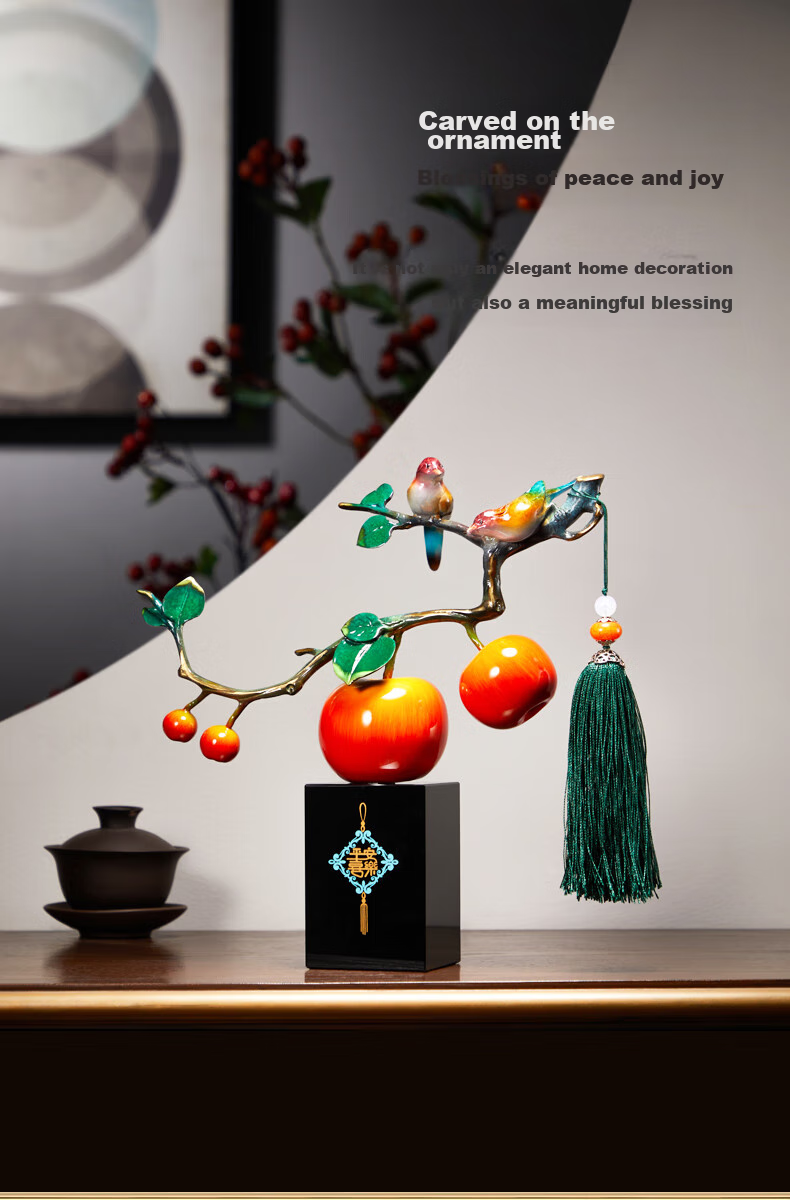 Nuoshiman Peace And Joy Ornament for Living Room, Office Desk Decoration, Housewarming Gift, Moving Gift, Wedding Gift, Retirement Commemorative Item 10