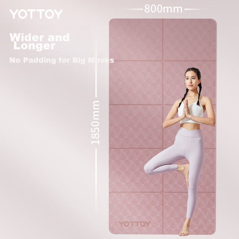 Складной коврик для йоги Yottoy, портативный коврик для сна для студентов, детский коврик, профессиональный нескользящий широкий легкий коврик для фитнеса для дома