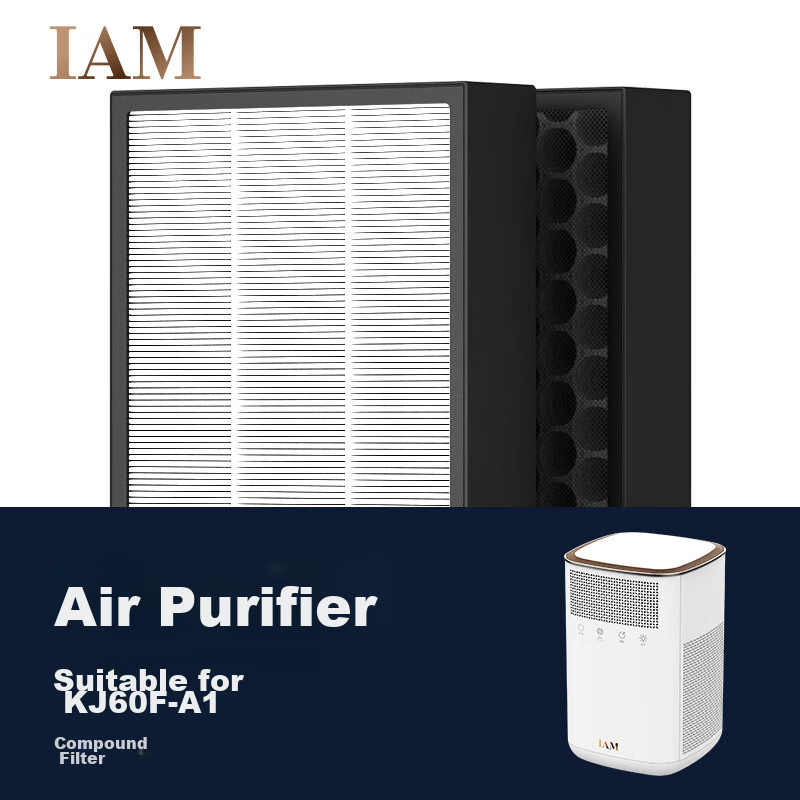 IAM Air Purifier Composite Filter ILW60FX, Compatible with KJ60F-A1 Model [Accessory]