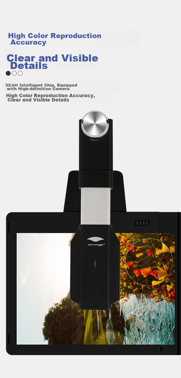 Eloam 15 Million + 5 Million High-Definition Dual Camera Document Scanner, A3 Hard Base, Office File ID Card High-Speed Automatic Continuous Scanning, Dual Cameras for Portrait Photography, S1282AF 5
