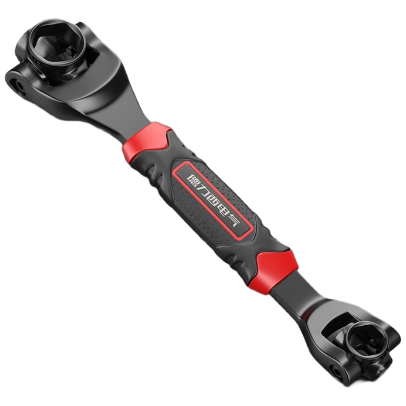DELIXI ELECTRIC Multi-Purpose Socket Wrench, Versatile Dog Bone Wrench [Non-Magnetic Black Warrior], Hexagonal 8-22mm 8-I
