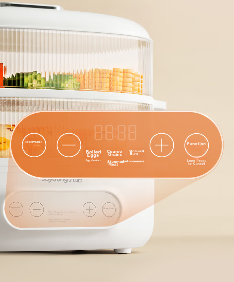 Joyoung Egg Cooker, Steamer, Hot Spring Egg Machine, Smart Timer with Auto Shut-Off, Egg Cooking Device for Soft-Boiled Eggs And Tea Eggs, Compact All-In Breakfast Steamer GE361 7
