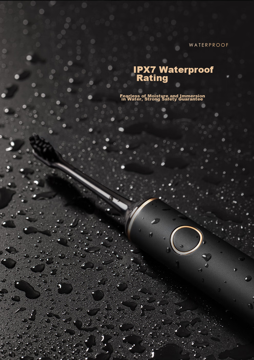 BAIR Luxury Customized Electric Toothbrush for Adults, Smart Sonic Portable Couple Gift Box for Boyfriend Girlfriend Student G1 Moonlight White 15