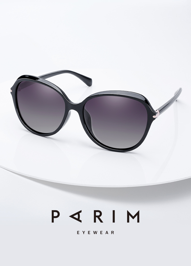 PARIM Sunglasses for Women, Fashionable And Elegant Large Frame Sunglasses, Round Face-Minimizing Effect, Sun Protection, UV Protection, Polarized Driving Glasses 2