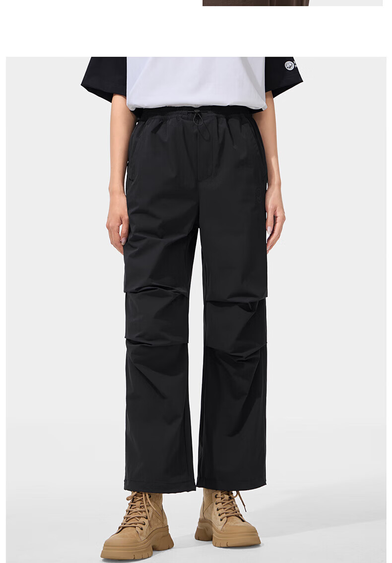 CAMEL [Paratrooper Pants], Quick-Dry Cargo Pants for Women, Loose Wide-Leg Trousers, Outdoor Hiking And Mountaineering Pants, Parachute Pants 9196 6
