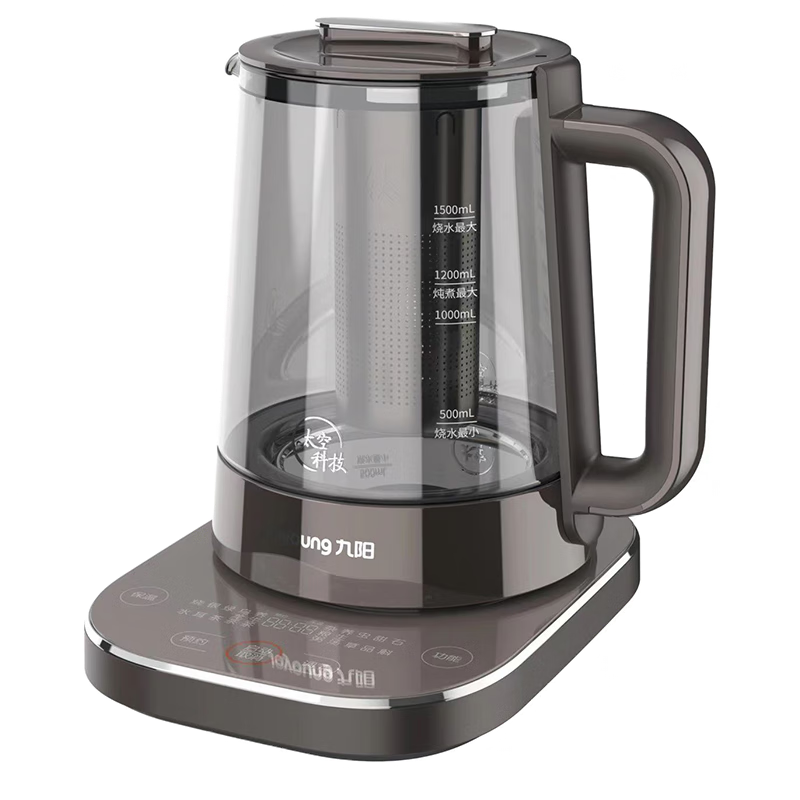 Joyoung Health Pot 1.5L Home Use Full Titanium Series Zero Heavy Metal Constant Temperature Kettle, Titanium Tea Basket, Titanium Heating Plate, Titanium Inner Lid Tea Maker, Flower Tea Pot Multi-Stage Insulation Electric Hot Water Kettle WY911