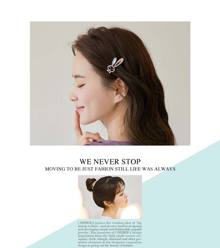 CHIMERA [Noble] 6 Sweet Hair Clips for Women, High-End Hairpins, Side Clips, Bangs Clips, Gift Box, Mid-Autumn Festival Gift 1
