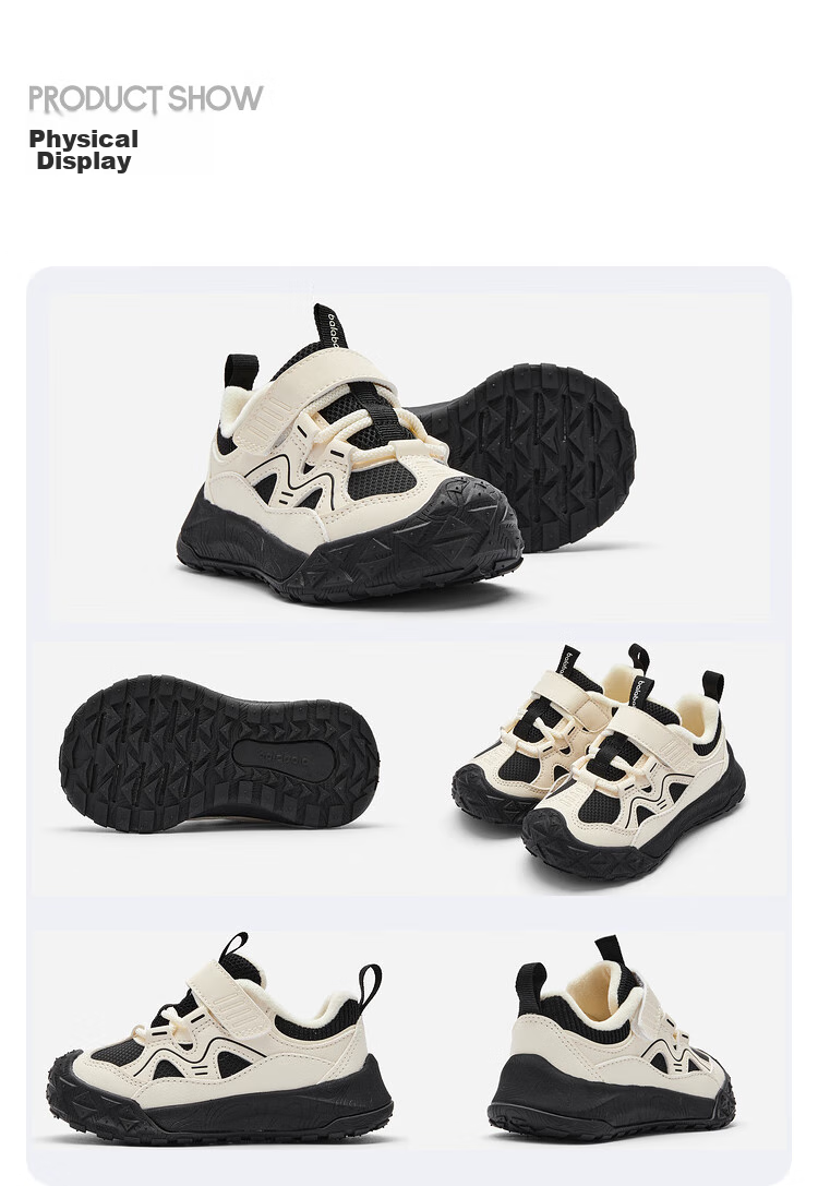 BALABALA Children's Shoes, Toddler Walking Shoes for Boys And Girls, Autumn And Winter Outdoor Steady Walking Fleece-Lined Non-Slip Footwear for Babies 23