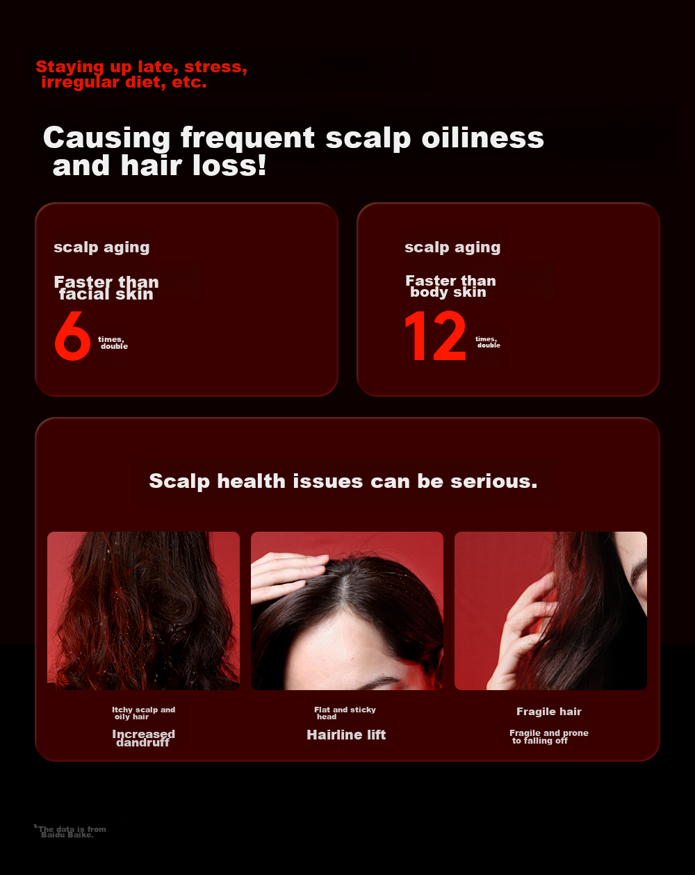Breo [Mid-Autumn Festival Gift Top] Scalp3 Scalp Massage Comb, Black Kneading Massage, Stress Relief Hair Care Comb, Red Light Comb, Scalp Massager, Mid-Autumn Festival Gift for Elders 6