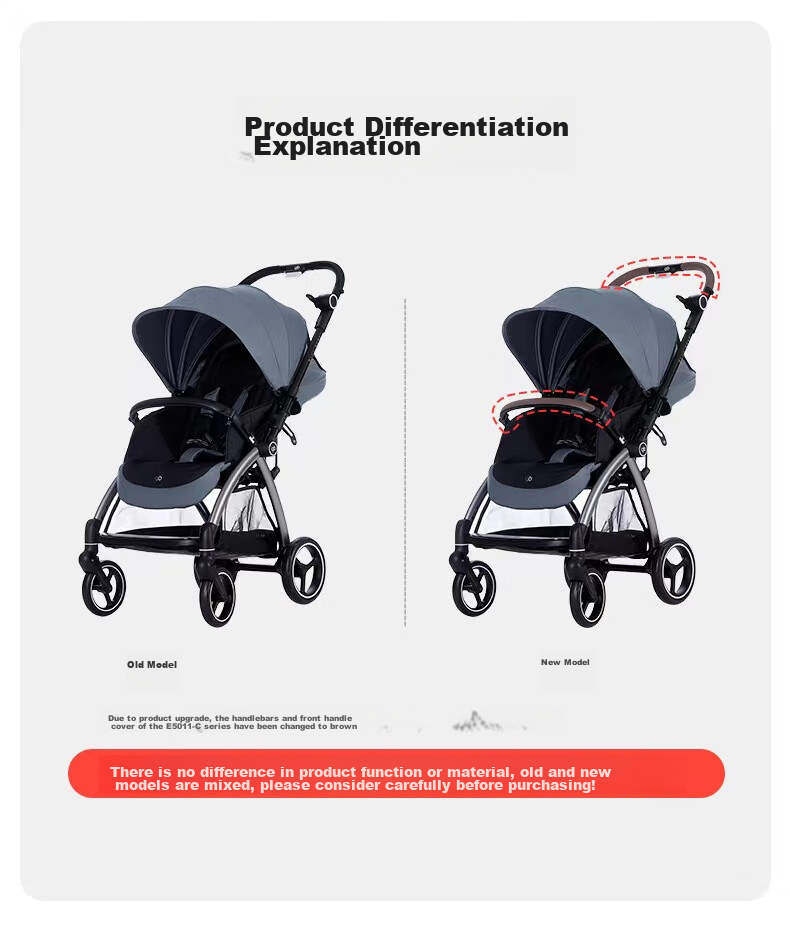 Gb Stroller Can Sit And Lie Down, Reversible, Lightweight, High-View, Baby Walking Stroller, Safety Cabin No. 2 E5011 Baixuesha 27