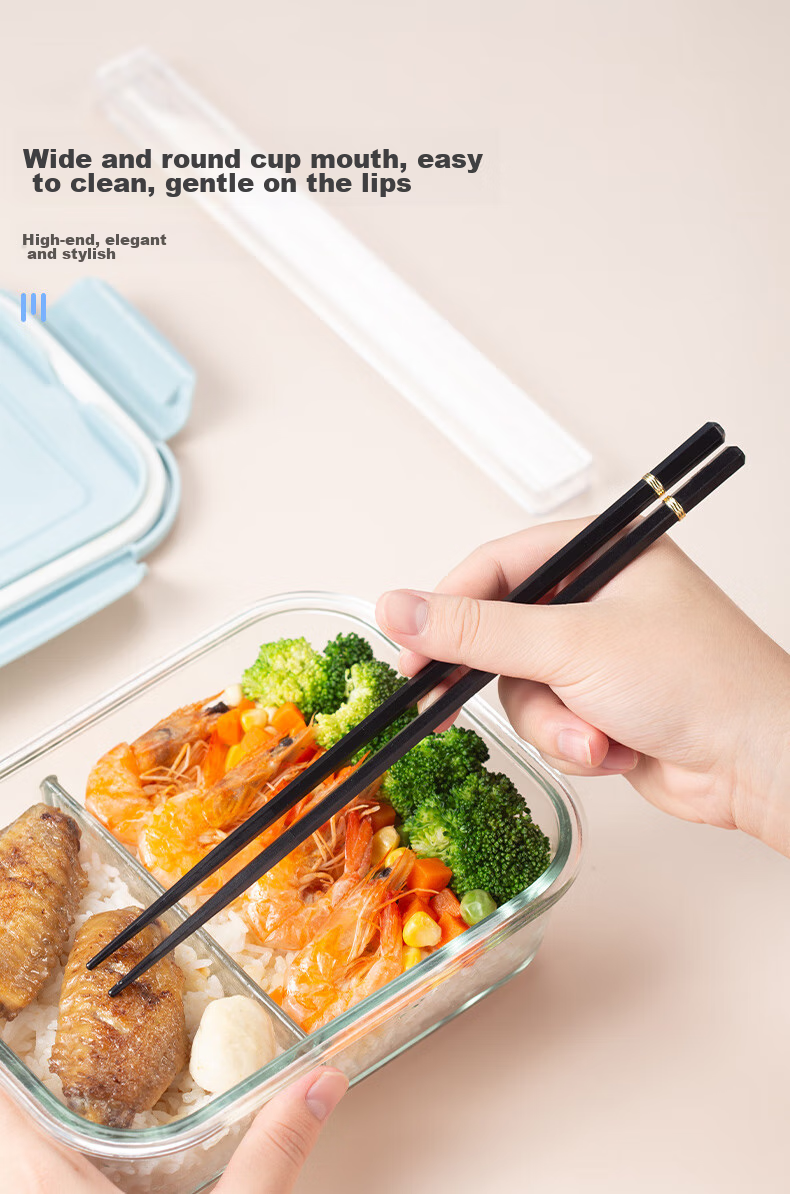 YIJUKE [With Storage Box], Japanese-Style Portable Chopsticks, One Pair Per Person, Personal Storage Box, Chopsticks for Students And Adults 3