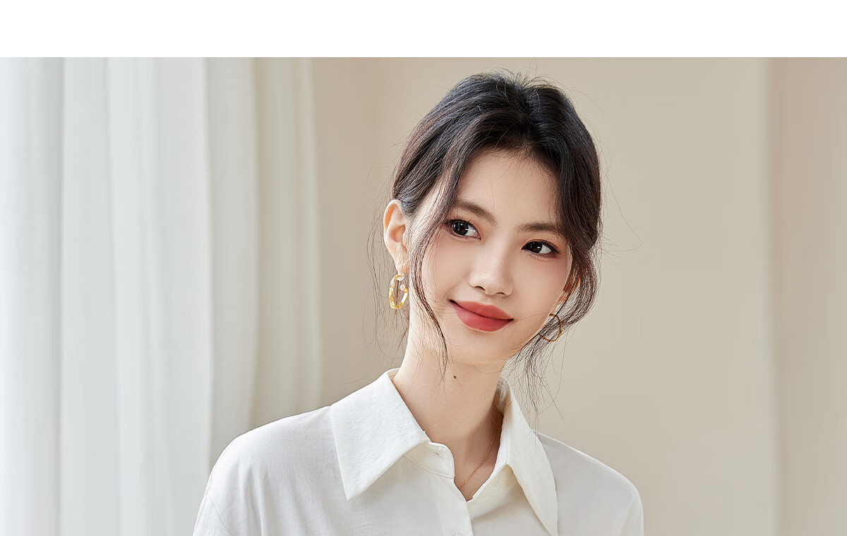 PinCai Women's Long Sleeve Shirt Autumn Winter Thickened Office Wear Versatile Blouse P144C6003 38