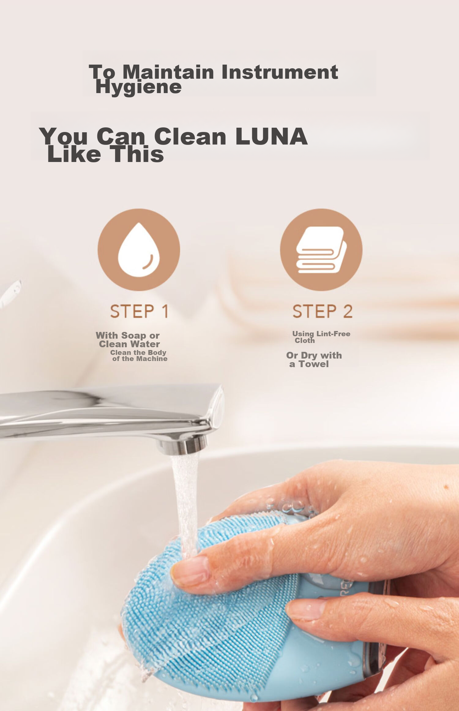 FOREO LUNA 3 Facial Cleansing Brush Blue Electric Pore Cleansing Device Balancing Oil Control Face Cleanser 22