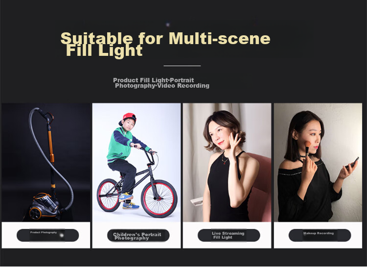 Hakutatz LED Photography Light, Live Streaming Fill Light, Studio Kit, Continuous Soft Light Props Equipment, Octagonal Photo Video Beauty Light, Internet Celebrity Streamer Room 8