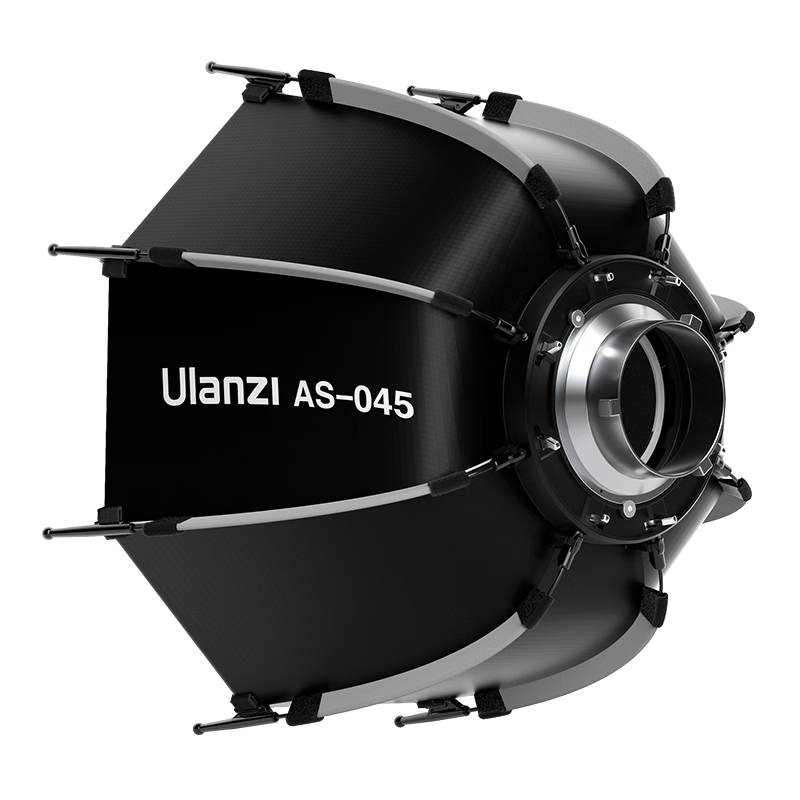 Ulanzi 45cm Portable Softbox with Hot Shoe Mount, Grid Light Diffusion Box for Studio Photography, Deep Parabolic Softbox, Multifunctional Convenient Photography Shooting Live Streaming Beauty Light
