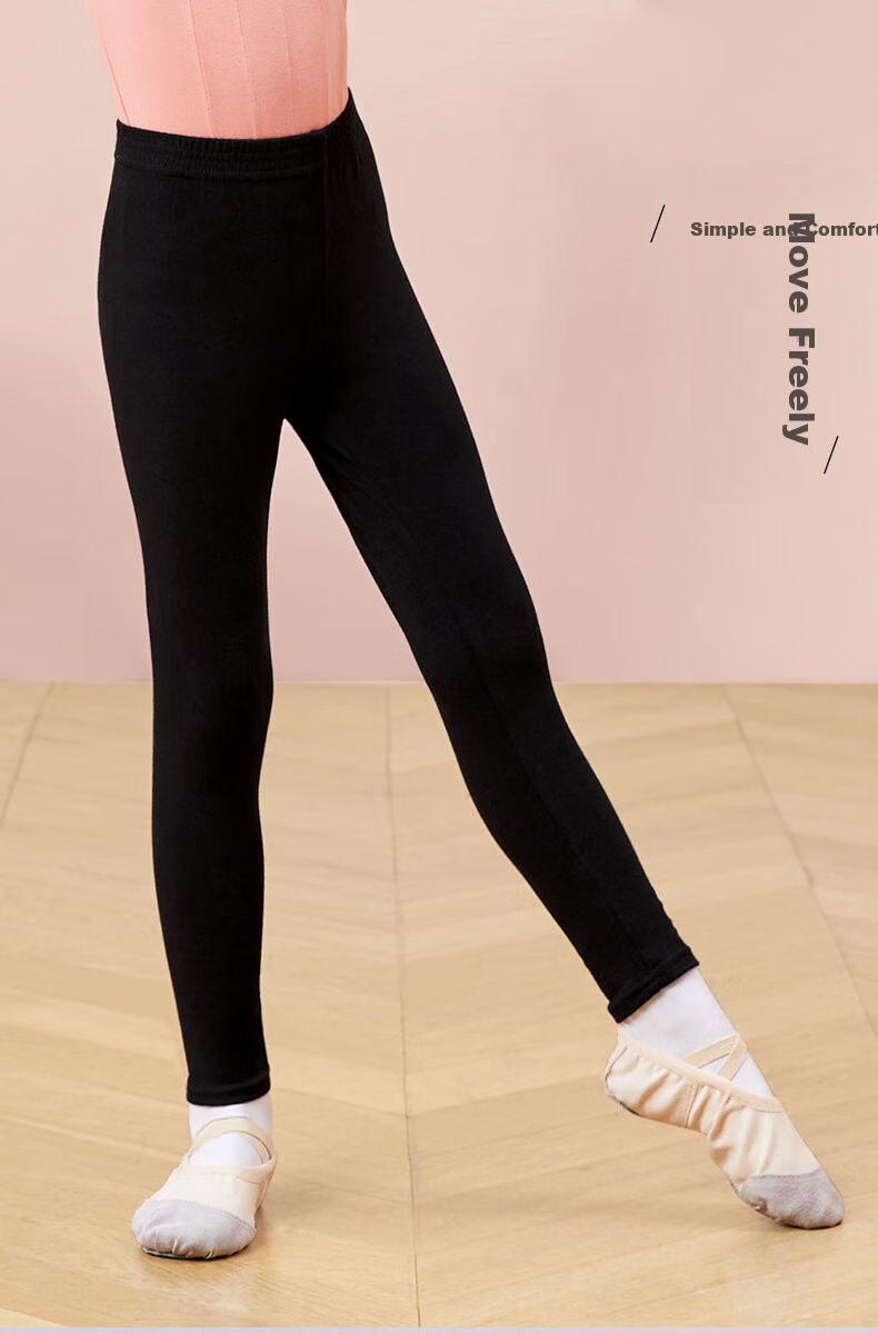 Aiwuge Children's Pants, Girls' Casual Sports Long Pants, Ballet Dance Pants, Children's Dance Practice Leggings, 120 Size 1