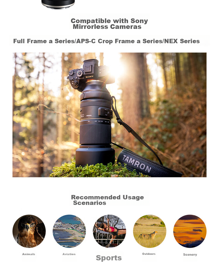 Tamron A057S 150-500mm F/5-6.7 Di III VC VXD Image Stabilized Telephoto Lens for Bird Photography And Sports, Full-Frame Sony Mirrorless Camera Lens (Sony Full-Frame E-Mount) 3