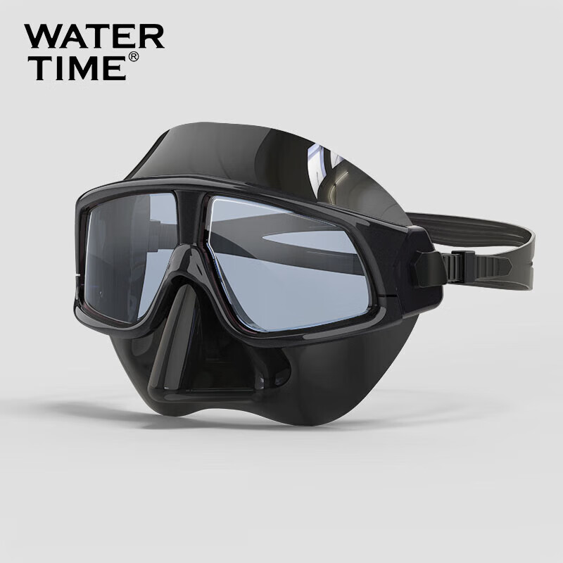 WATERTIME / Shuichuan Diving Mask, Snorkeling Goggles with Integrated Nose Bridge, Swimming Glasses, Anti-Choking Water Equipment, Diving Mask
