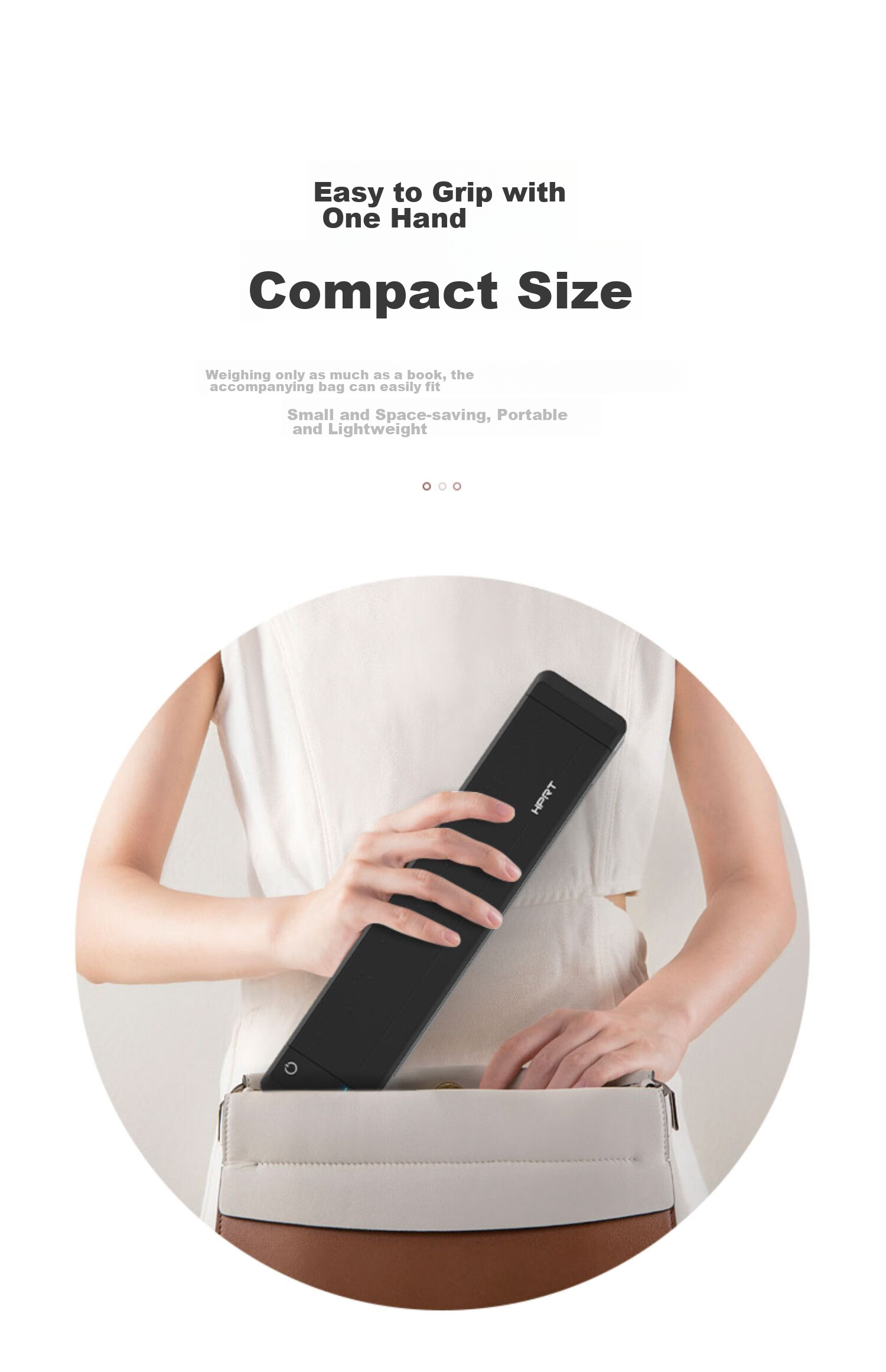 HPRT A4 Portable Printer, High-Definition Wireless Bluetooth, Mobile Office Lightweight And Portable Home Student Error Correction Homework Exam Paper Organizer Tool, MT800 Package One 2