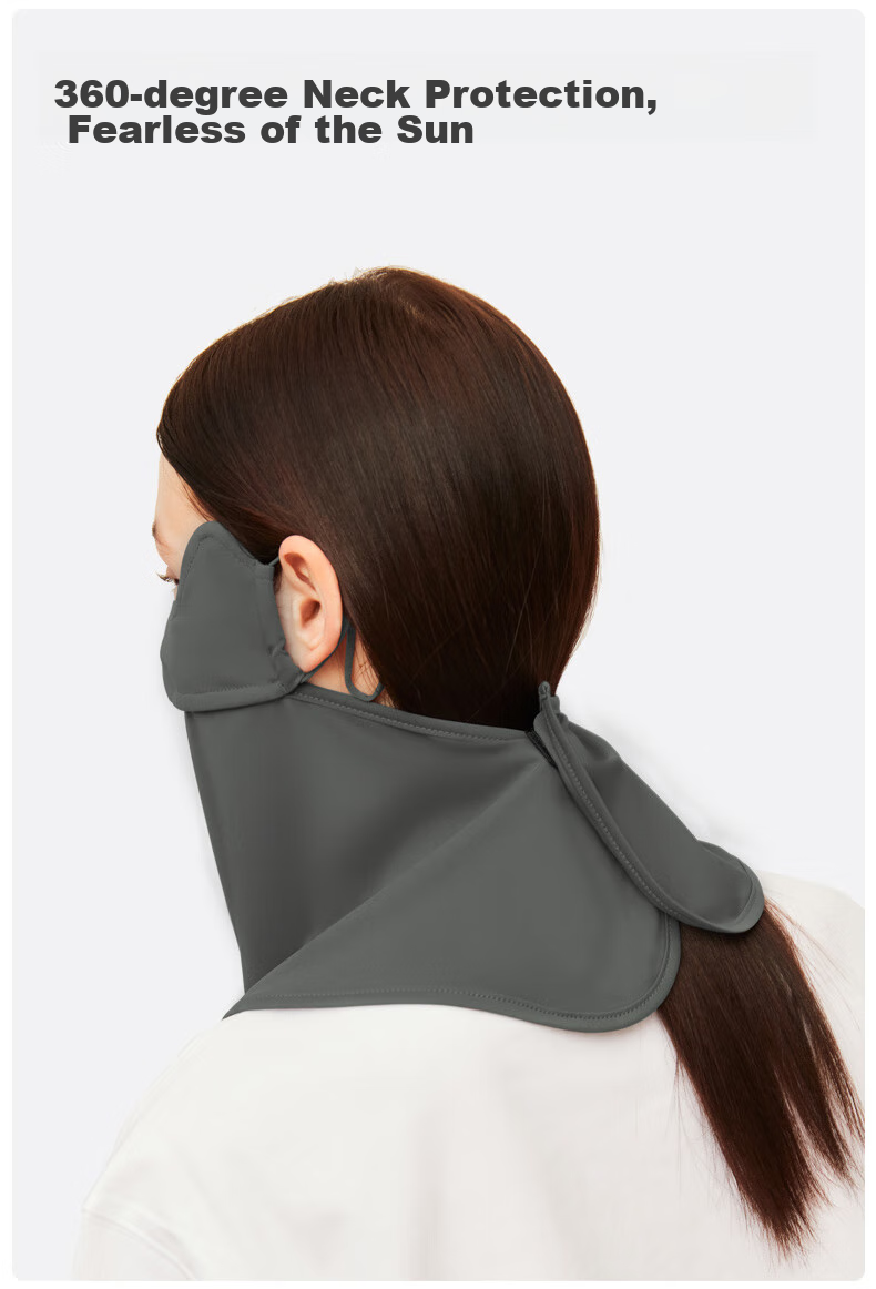 BWNK Sun Protection Face Mask for Women, Outdoor Cycling Mask, Ice Silk Breathable Ear-Loop Face Covering, Face Shield, Sun Protection, Eye Corner Guard, Thin Face Mask 9