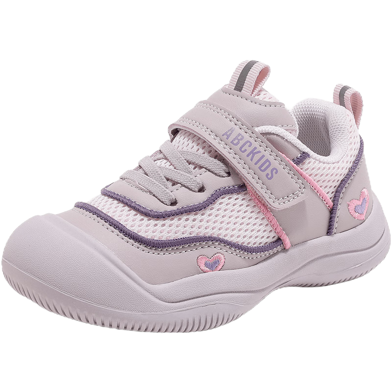 ABC KIDS Children's Running Shoes, Autumn Closed-Toe Boys' Non-Slip Sneakers, Girls' Lightweight Versatile Casual Shoes, Purple, Size 28