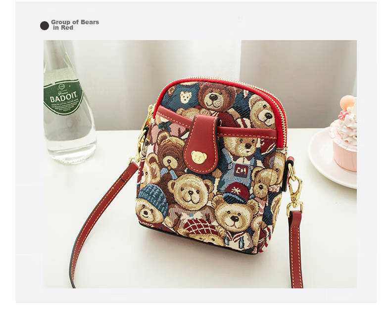 Xiaoxiongyilian Elegant And Stylish Phone Bag for Women, Fashionable Lightweight Mini Canvas Crossbody Bag, Casual Small Shoulder Bag, Valentine's Day Gift 22