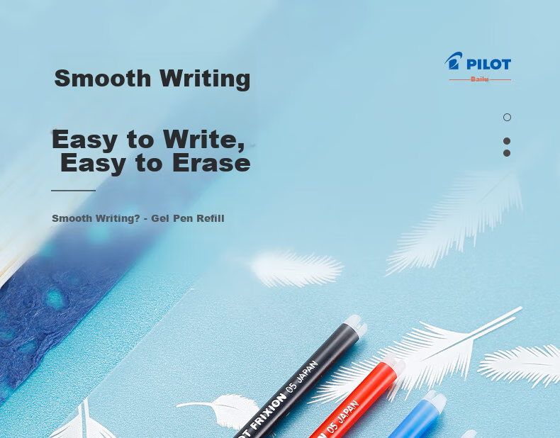 PILOT Erasable Gel Pen Refills, Signature Pen, Student Stationery Set, Office Supplies (Compatible with LFBK-23F), BLS-FR7, 0.7mm Black, Pack of 12 1
