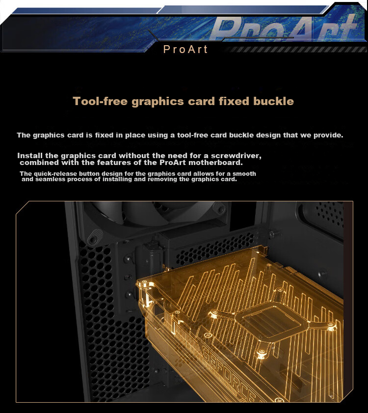 ASUS Chuangmeng 60 PA602 Walnut Art Edition Case, Powerful Cooling, Infrared Dust Detection, Tool-Free Disassembly And Assembly, Power Button Lock, PWM One-Button Setting 18