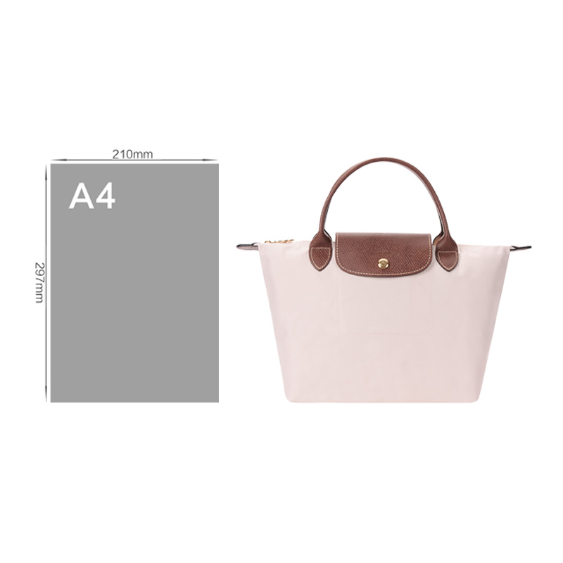 longchamp 珑骧 女士le pliage系列象牙色尼龙短柄手提包 1621 089