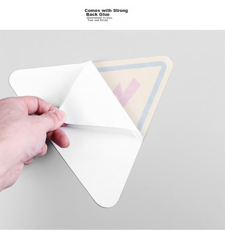 Aimohui, Be Cautious of High Temperature PVC Label Stickers, Factory And Shopping Mall Safety Reminder, Thickened And Durable, 10 Pieces Per Pack, 12*12cm 6