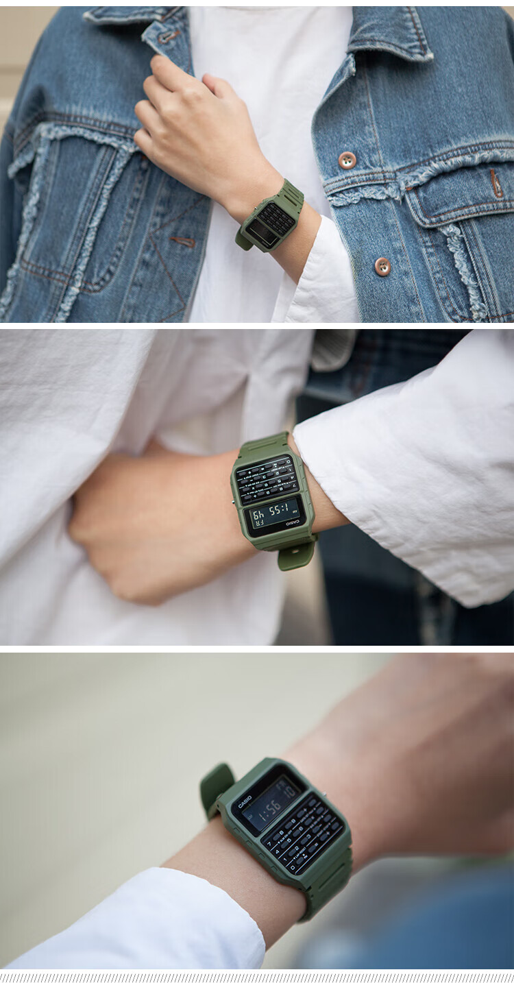 CASIO Watch for Men, Small Square Design, Popular among "Desperate Housewives" Fans And Students, Electronic Calculator Watch for Men And Women, Model CA-53W 10