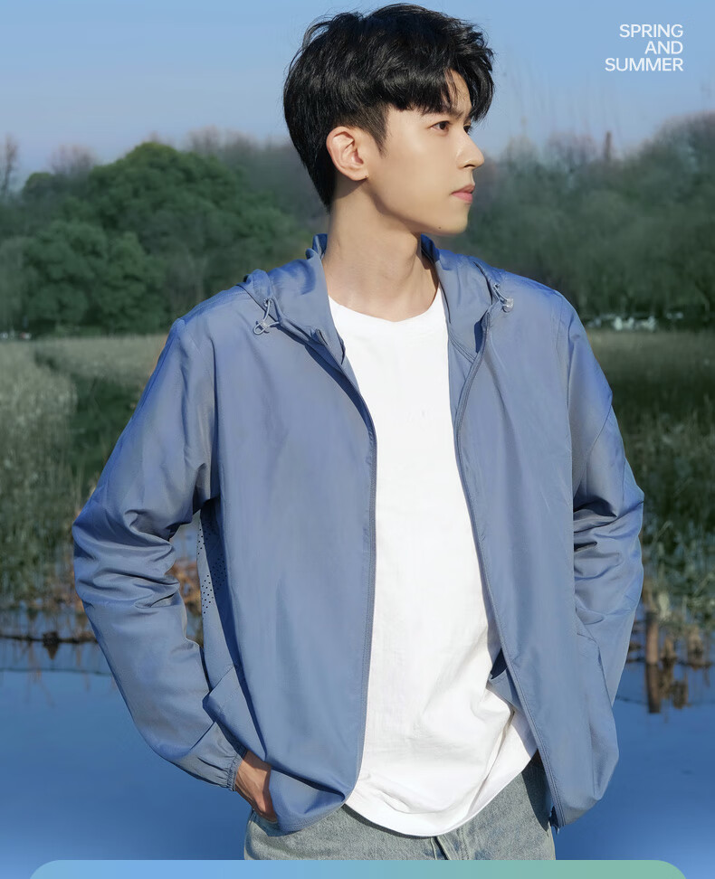 CAMEL Men's Ice Silk Sun Protection Clothing UPF50+, Outdoor Breathable Couple Skin Coat Sun Protection Jacket M13BA6V073F 1